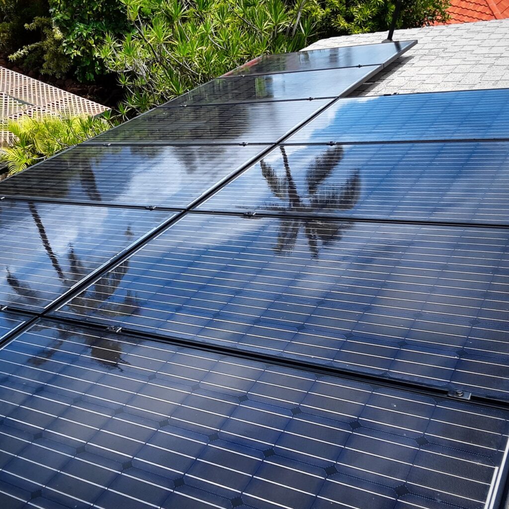 large solar panel cleanings